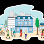Un centre de santé situé