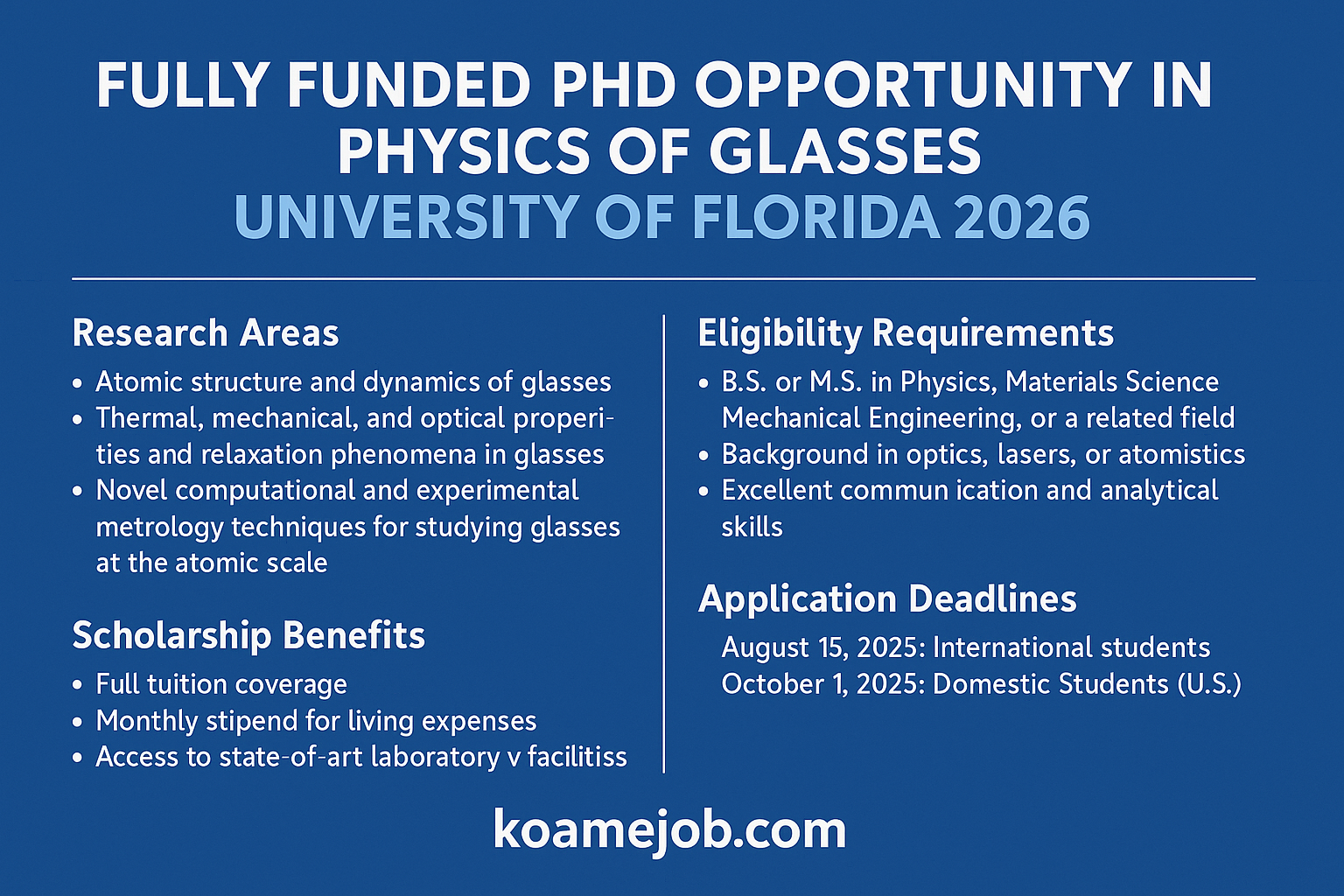 Fully funded PhD