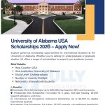 University of Alabama scholarships 2025