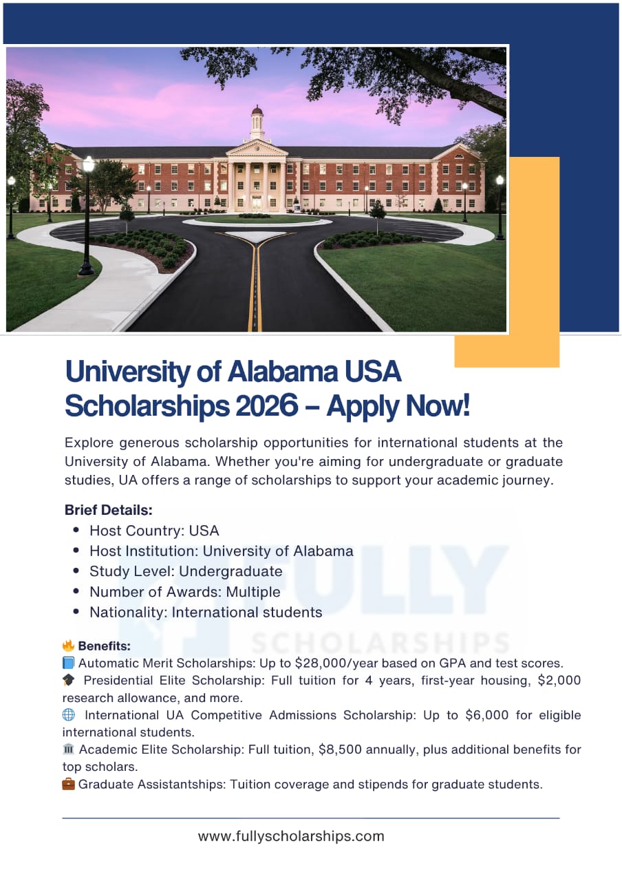 University of Alabama scholarships 2025