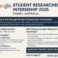 Google Student Researcher Internship 2025