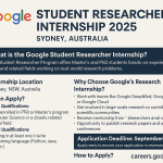 Google Student Researcher Internship 2025