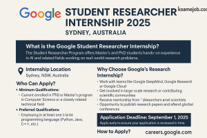 Google Student Researcher Internship 2025