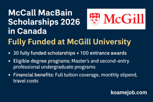 Professional degree funding Canada