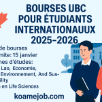 50 Bourses Internationales à Suivre pour la Rentrée Académique 2025–2026
