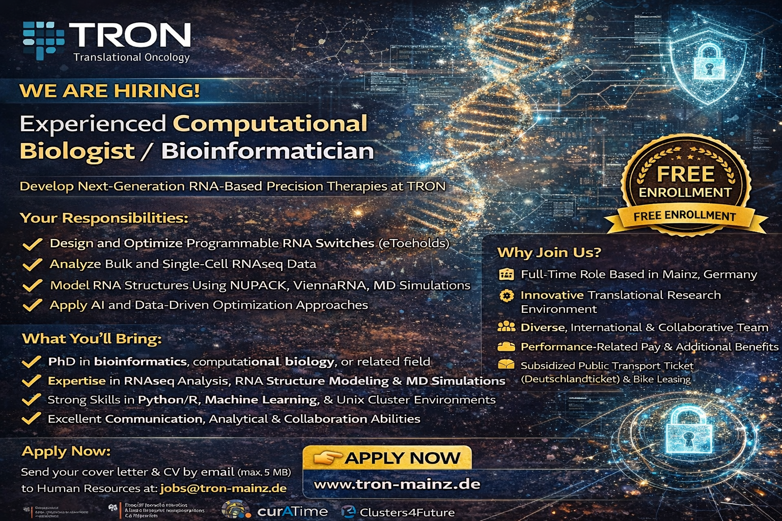 Computational Biologist / Bioinformatician job
