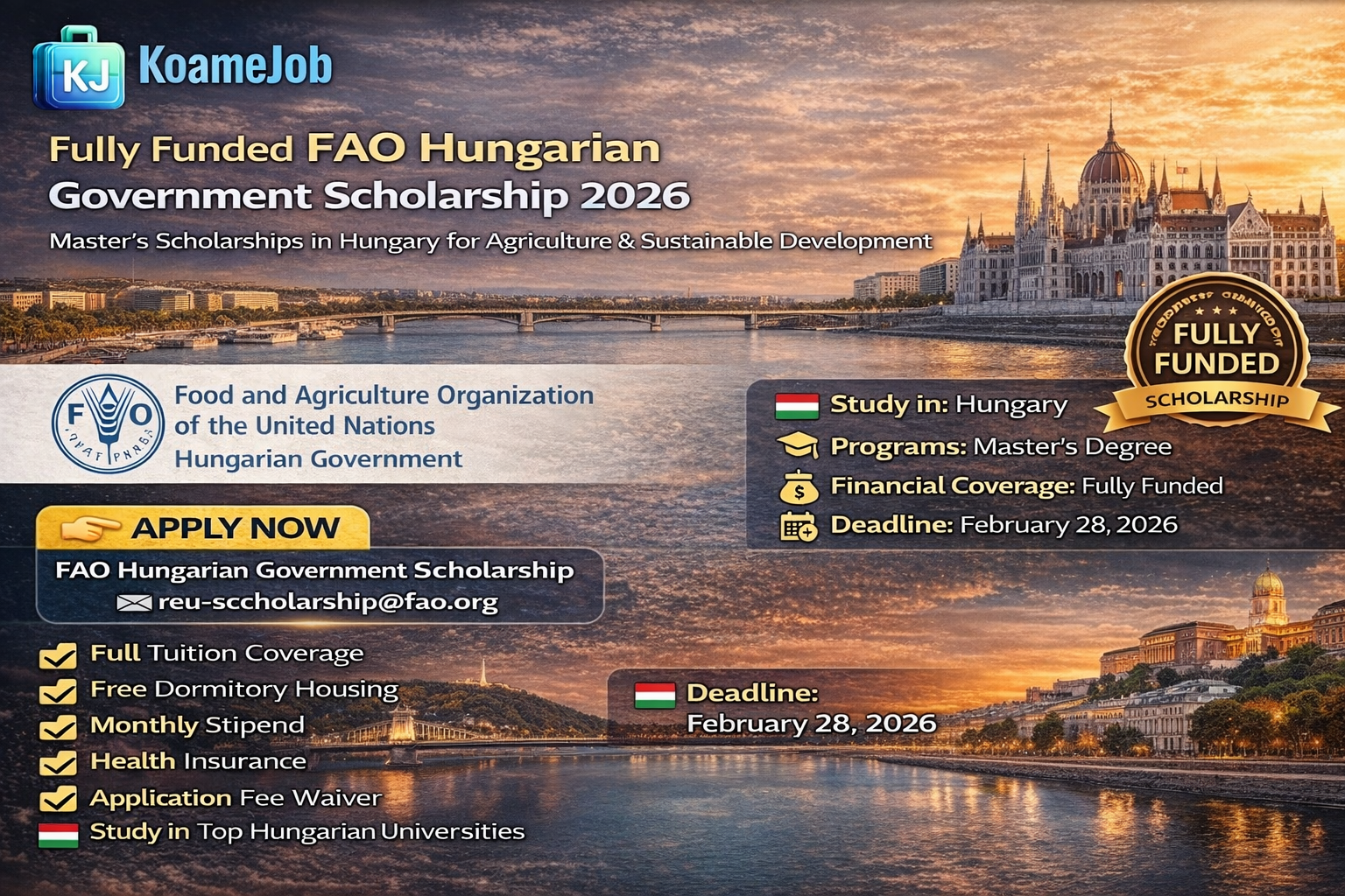 FAO Hungarian Government Scholarship 2026